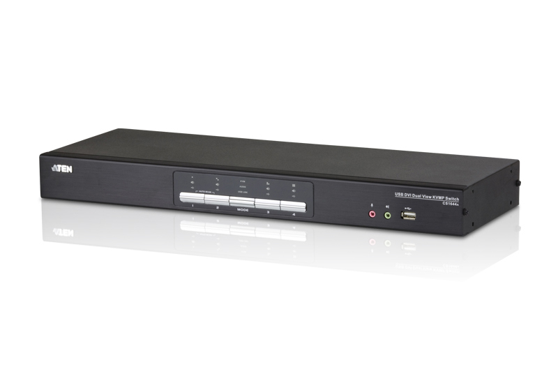 USB DVI Dual View KVMP Switch CS1644A - KVM / audio / U thumbnail