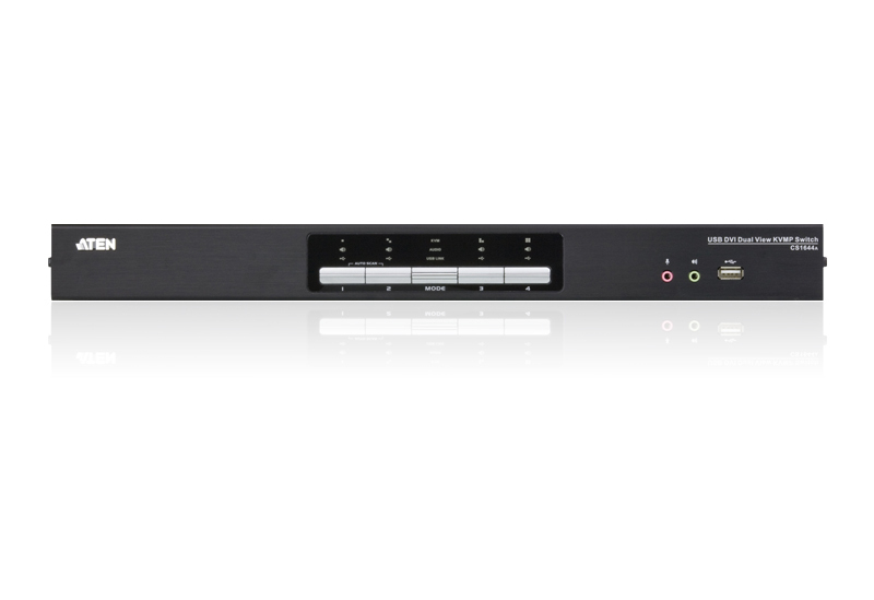 USB DVI Dual View KVMP Switch CS1644A - KVM / audio / U thumbnail