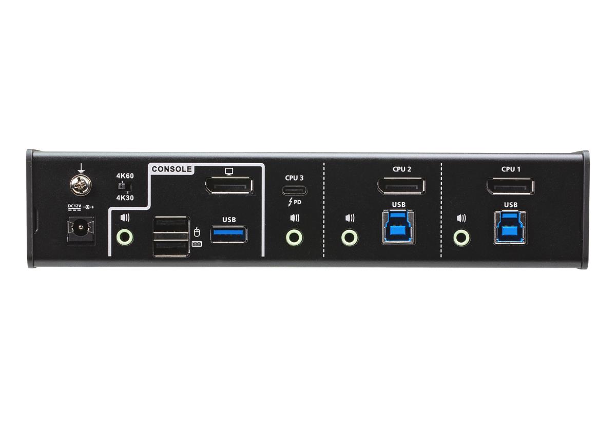 3-PORT USB-C DP HYBRID KVMP W/UK thumbnail