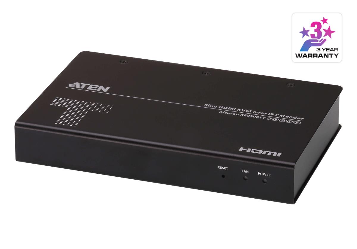 ALTUSEN KE8900ST Slim HDMI Single Display KVM over IP Transmitter - KVM / audio / serial / USB extender - transmitter - USB - for P/N: CS1144DP4UN thumbnail