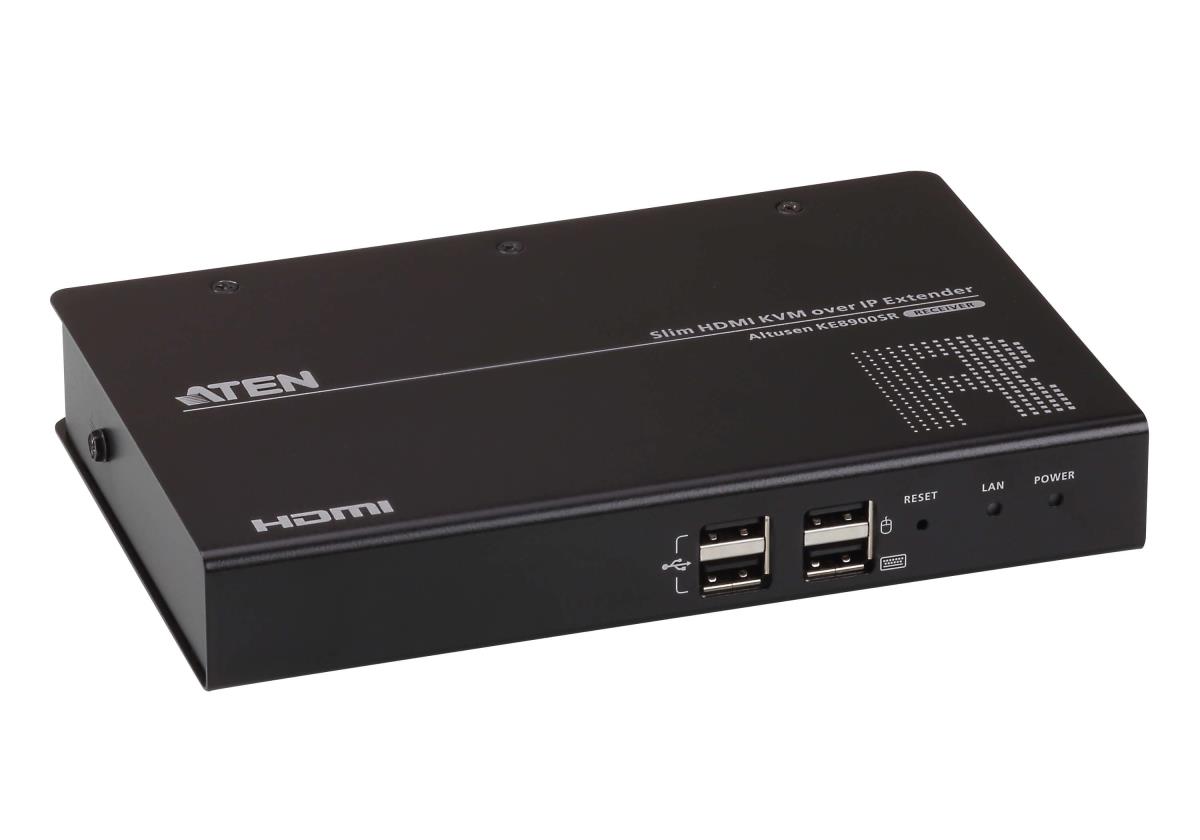 ALTUSEN KE8900SR Slim HDMI Single Display KVM over IP Receiver - KVM extender - receiver - USB thumbnail