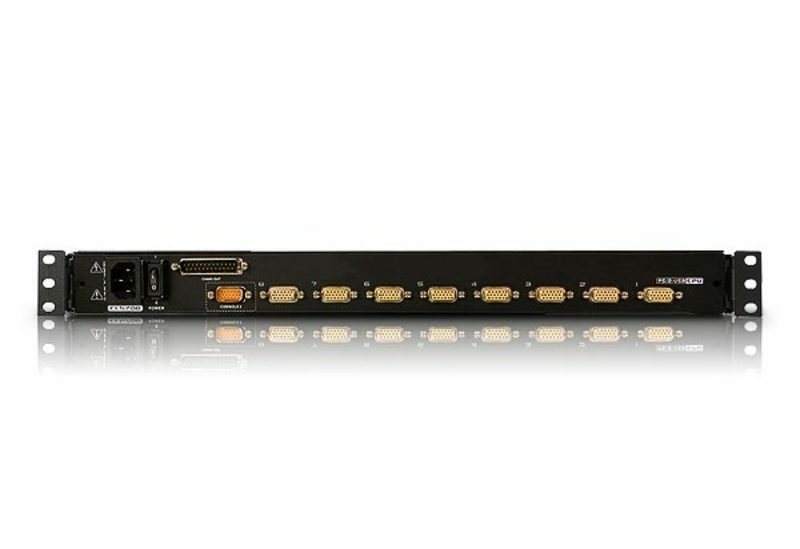 8 PORT 17.3 LCD VGA USB KVM RACK CONSOLE thumbnail
