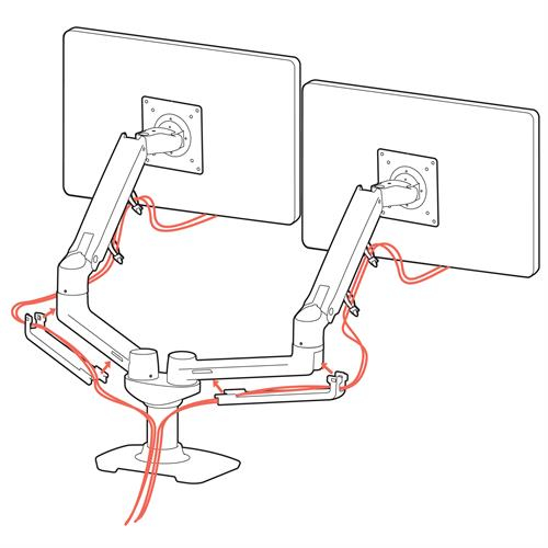 EU Product - LX Dual Side-by-Side-Arm - Flatscreen Accessory thumbnail