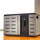 Zip12 Charging Desktop Cabinet - Cabinet unit for 12 tablets / notebooks - steel - black, silver - screen size: up to 14