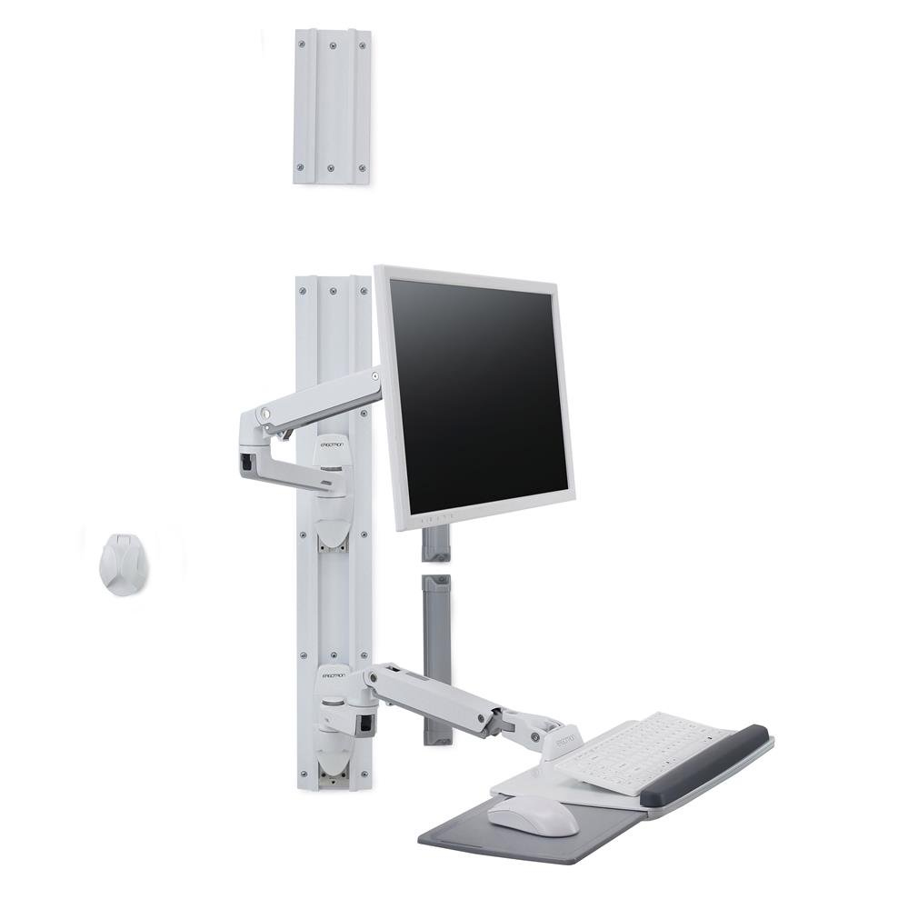 LX Wall Mount System - Mounting kit (wall arm, mouse holder, keyboard arm, 2 cable channels, wrist rest, wall track 10