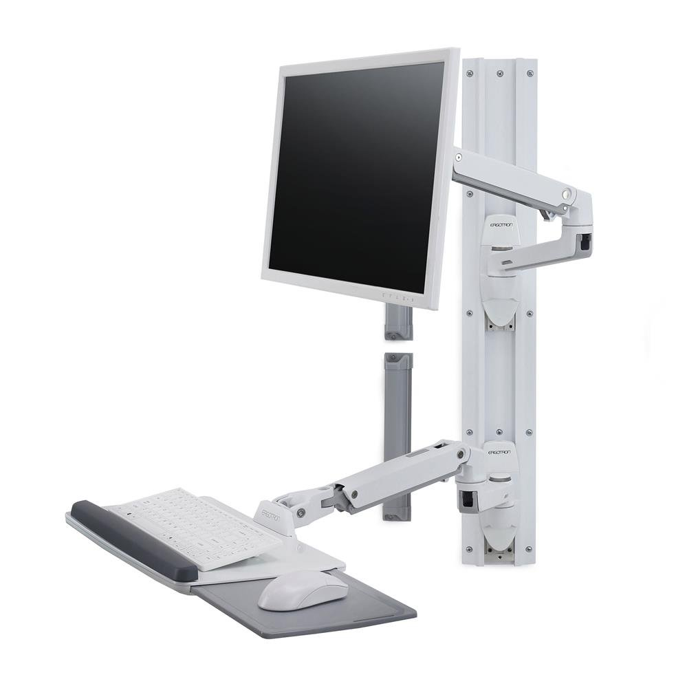 LX Wall Mount System - Mounting kit (wall arm, mouse holder, keyboard arm, 2 cable channels, wrist rest, wall track 10