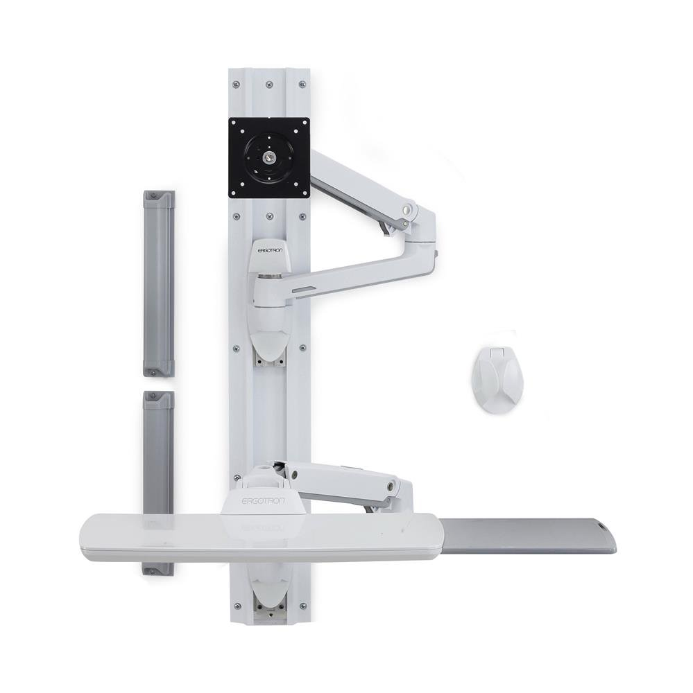 LX Wall Mount System - Mounting kit (wall arm, mouse holder, keyboard arm, 2 cable channels, wrist rest, wall track 10