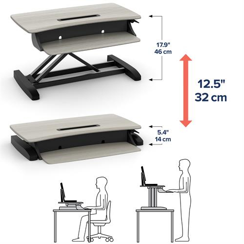 WORKFIT-Z MINI SIT-STAND DESKTO thumbnail