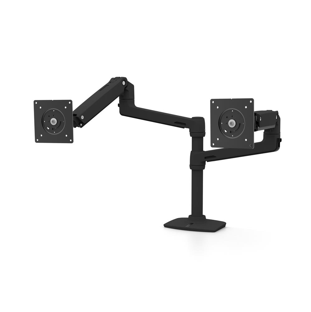 LX DESK DUAL STACK ARM LOW MBK thumbnail