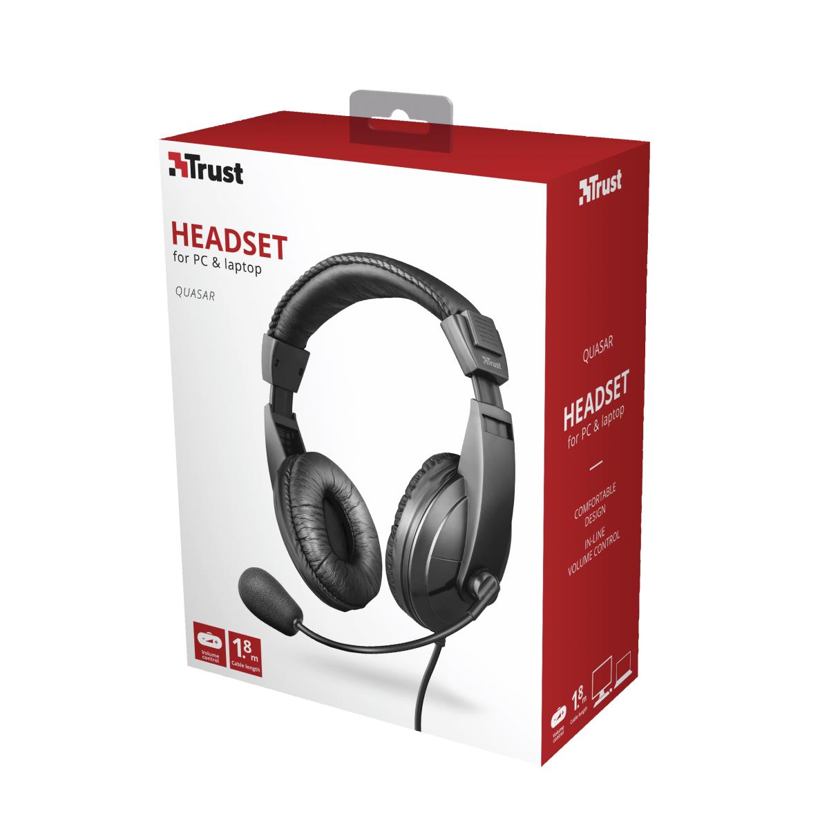 Quasar Headset  3.5mm softpads 21661 thumbnail