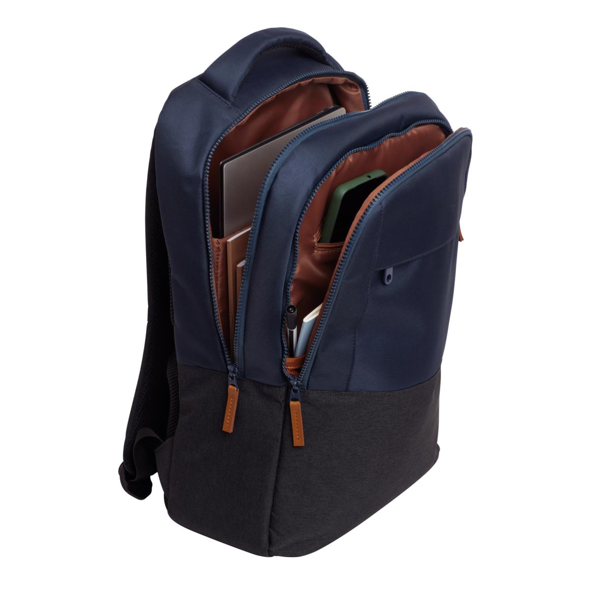 LISBOA 15.6 16 BACKPACK -  BLUE/GREY 25124 thumbnail