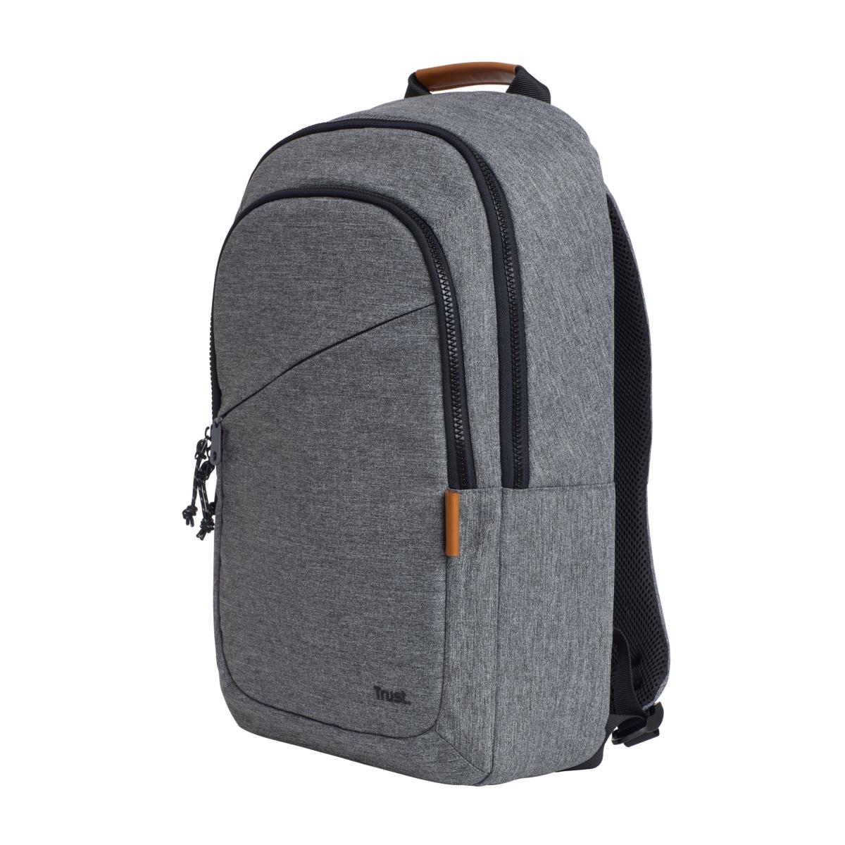 (A) TRUST AVANA 15.6  16 ECO BACKPACK GREY 24981 thumbnail