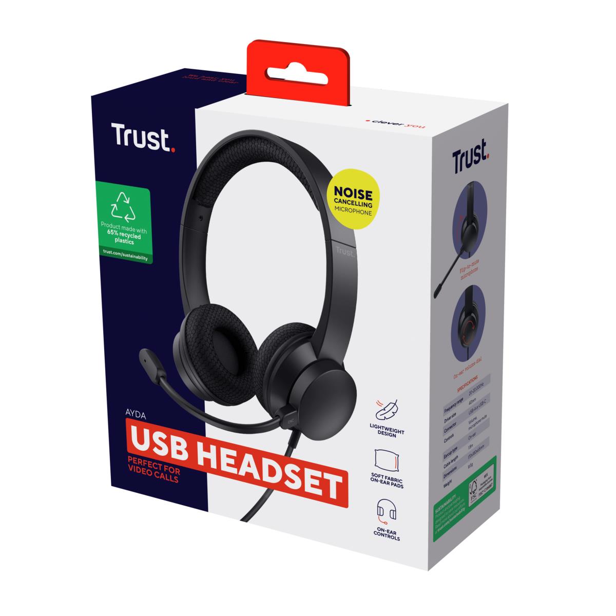 AYDA USB-ENC PC HEADSET 25089 thumbnail