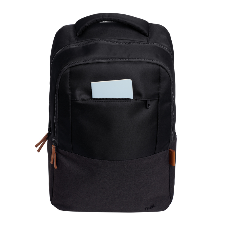 (A) TRUST LISBOA 15.6  16 BACKPACK - BLACK 25244 thumbnail