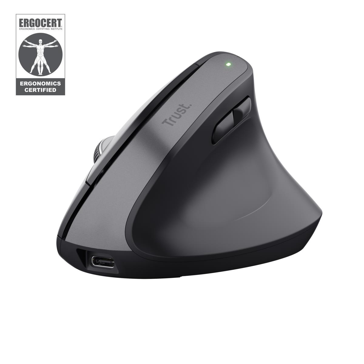 BAYO+ ERGONOMIC WIRELESS MOUSE BLK 25146 thumbnail