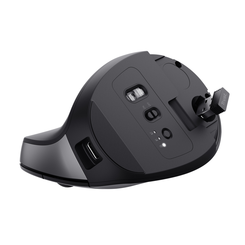 BAYO+ ERGONOMIC WIRELESS MOUSE BLK 25146 thumbnail