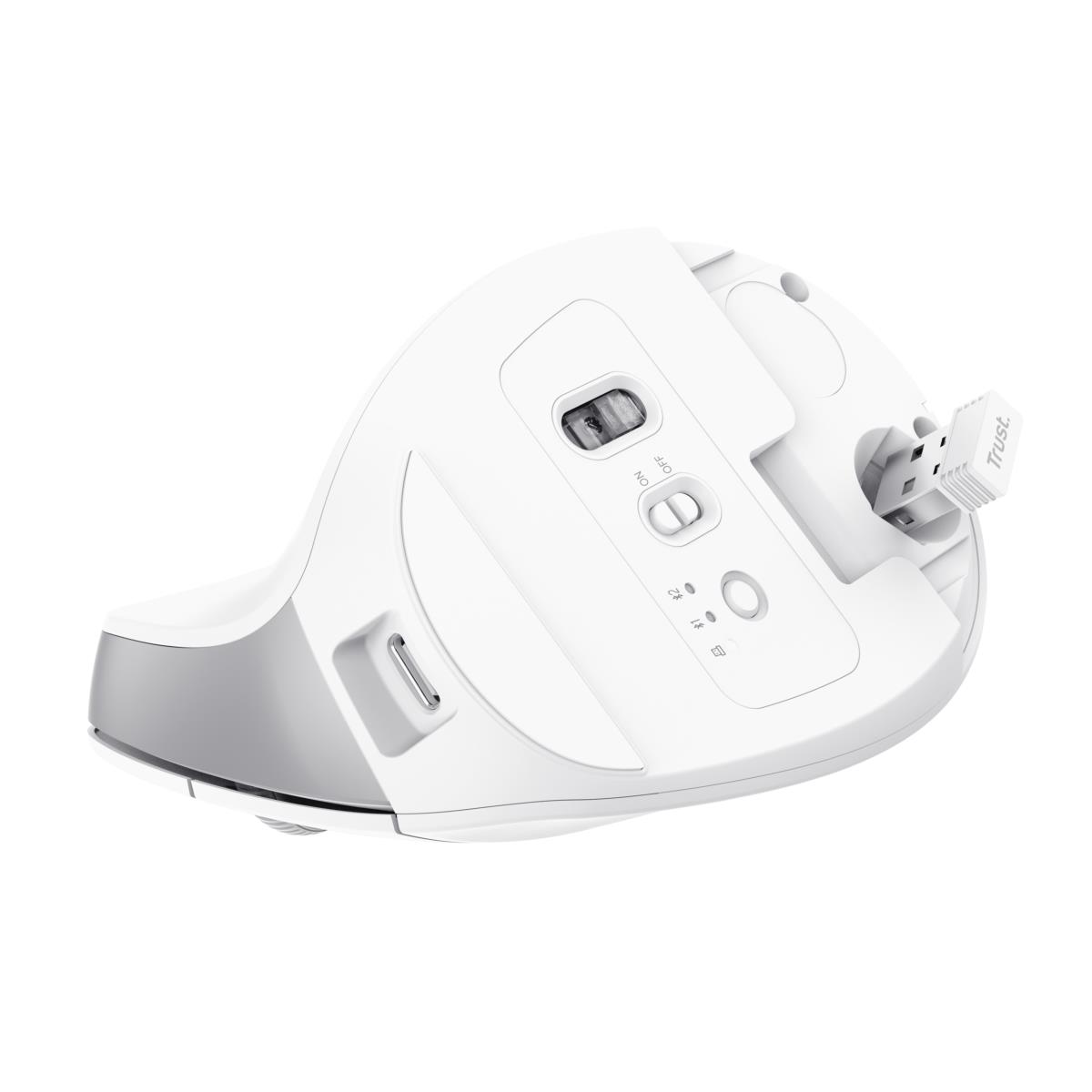 BAYO+ ERGONOMIC WIRELESS MOUSE WHT thumbnail