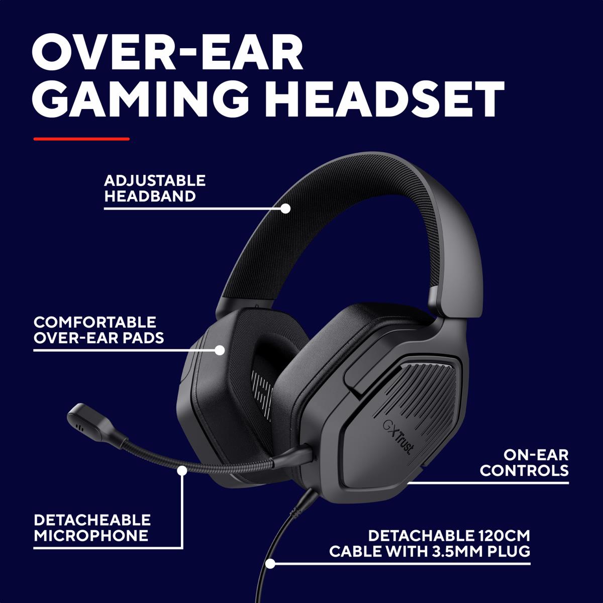 Gaming GXT492 CARUS HEADSET BLK thumbnail