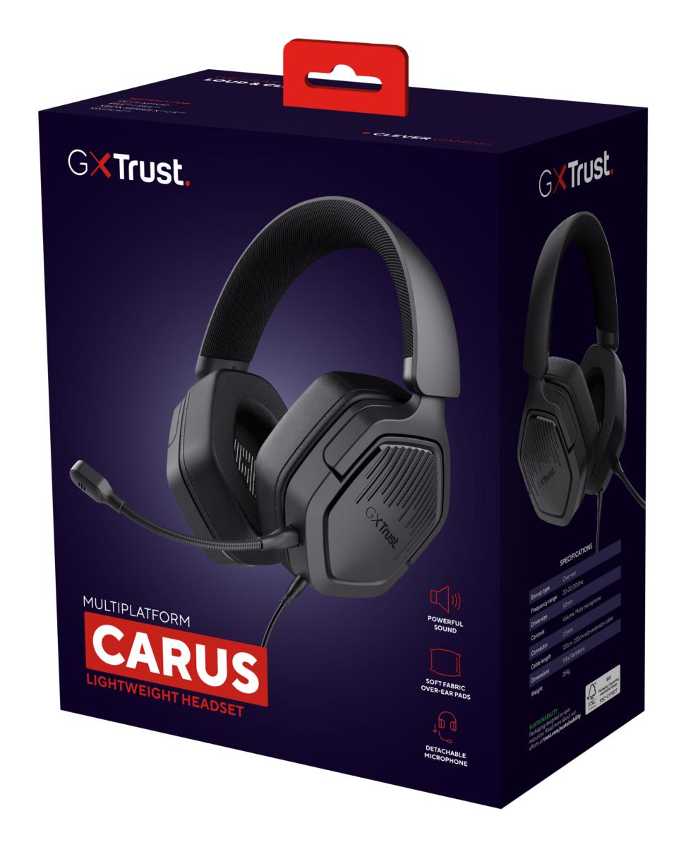 Gaming GXT492 CARUS HEADSET BLK thumbnail