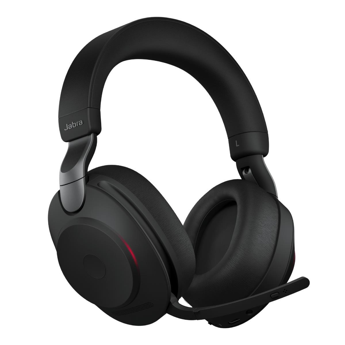 Evolve2 85 UC Stereo - Headset - full size - Bluetooth - wireless - active noise cancelling - 3.5 mm jack - noise isolating - black thumbnail