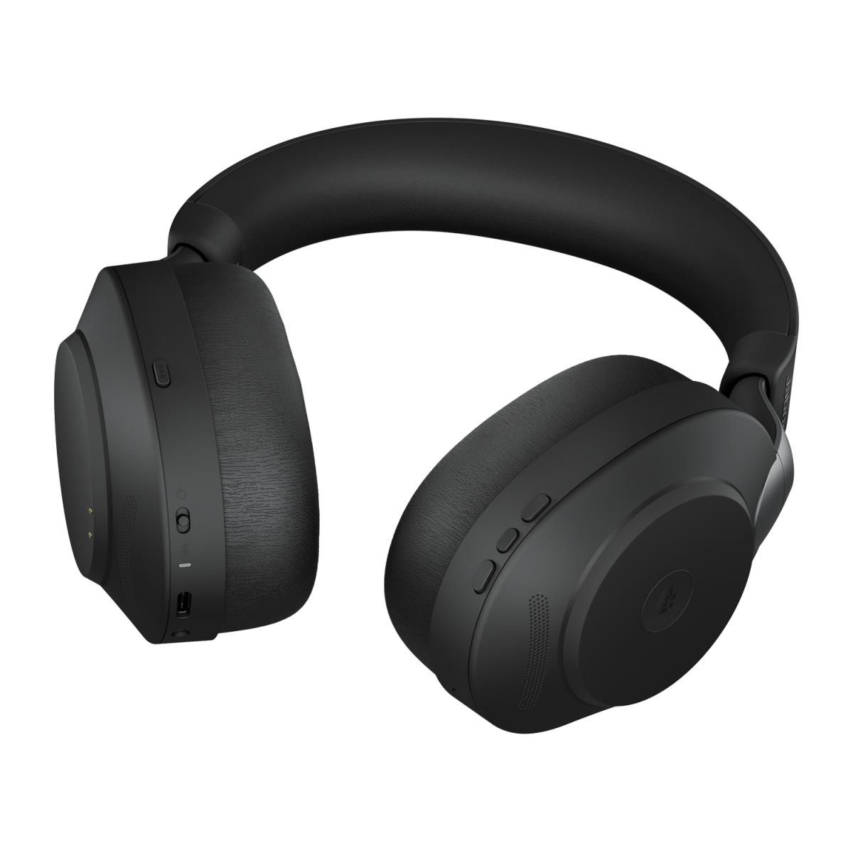 Evolve2 85 MS Stereo - Headset - full size - Bluetooth - wireless - active noise cancelling - 3.5 mm jack - noise isolating - black - Certified for Microsoft Teams thumbnail