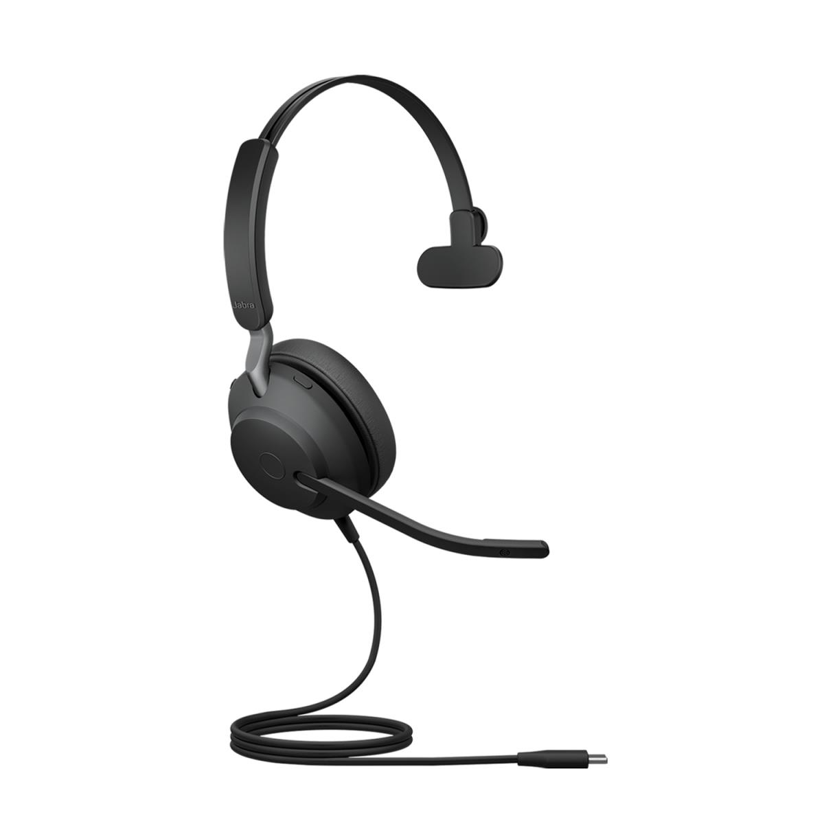 Evolve2 40 SE UC Mono - Headset - on-ear - wired - USB-C - noise isolating - Optimised for UC thumbnail