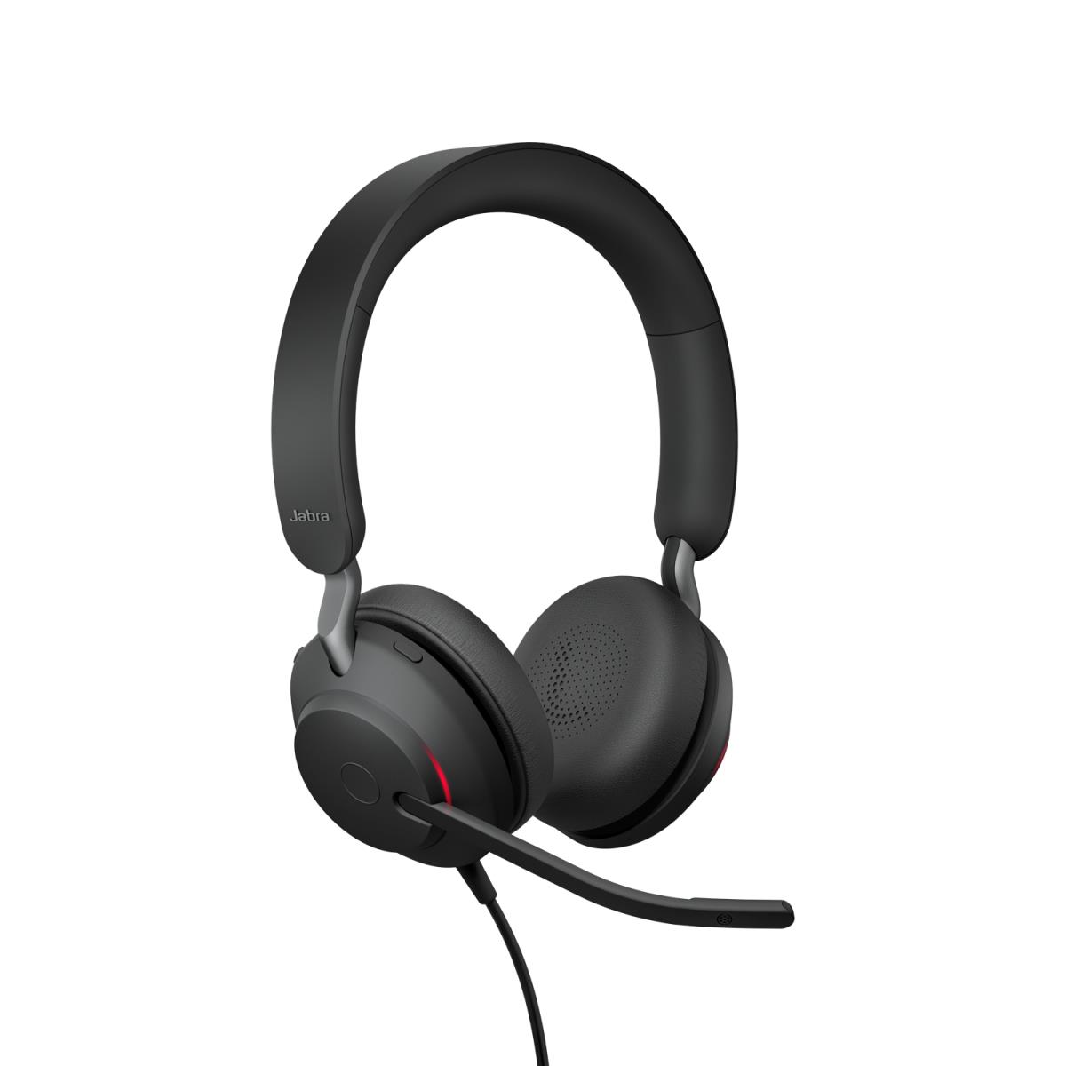Evolve2 40 SE UC Stereo - Headset - on-ear - wired - USB-C - noise isolating - Optimised for UC thumbnail