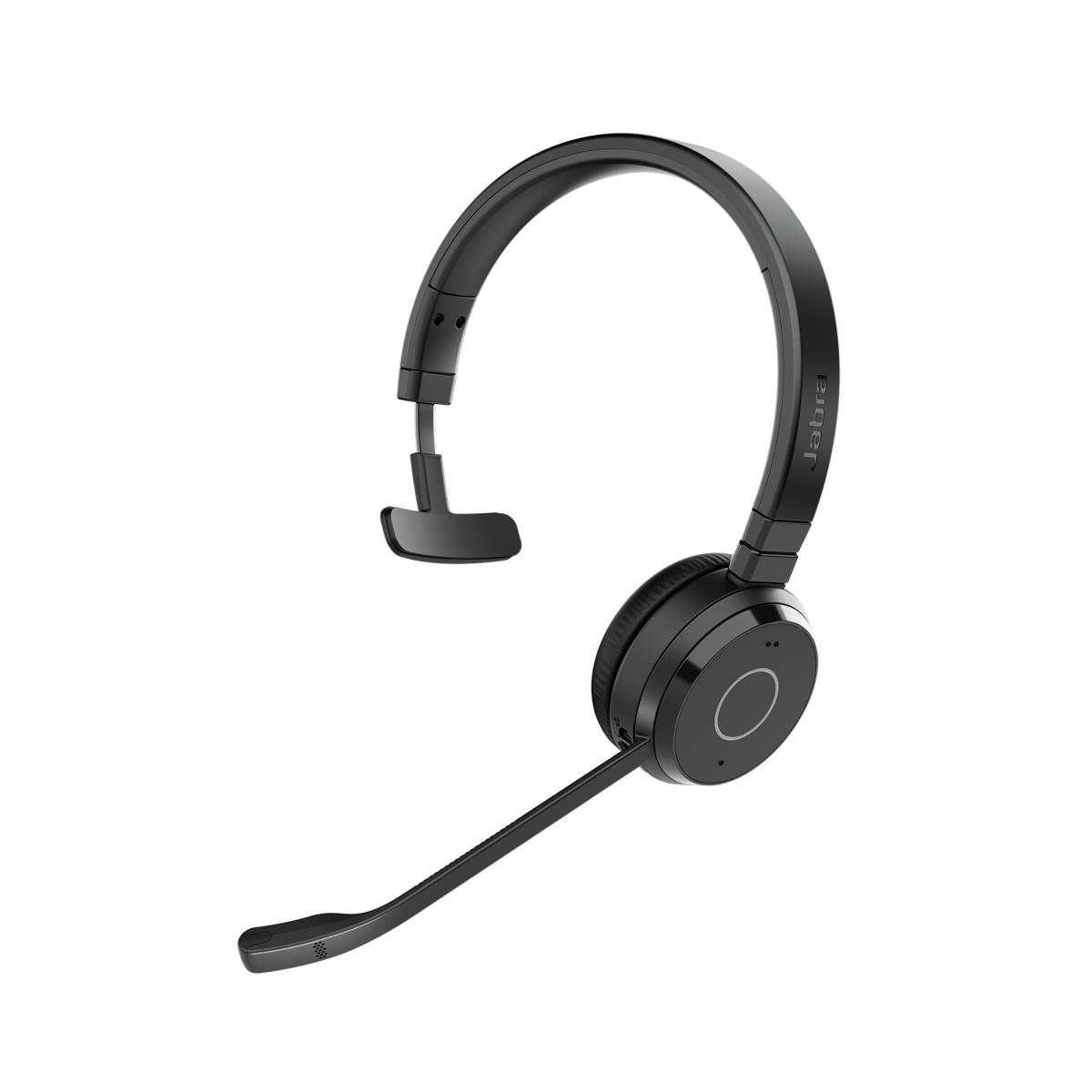 Evolve 65 TE Mono - Headset - on-ear - Bluetooth - wireless - USB-A via Bluetooth adapter - noise isolating - UC certified thumbnail