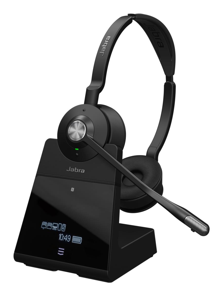 Engage 75 SE Stereo - Headset - on-ear - DECT / Bluetooth - wireless - NFC - Zoom Certified, Google Meet Certified, Amazon Chime Certified, Certified for Microsoft Teams Open Office, Works With Chromebook Certified, UC certified thumbnail