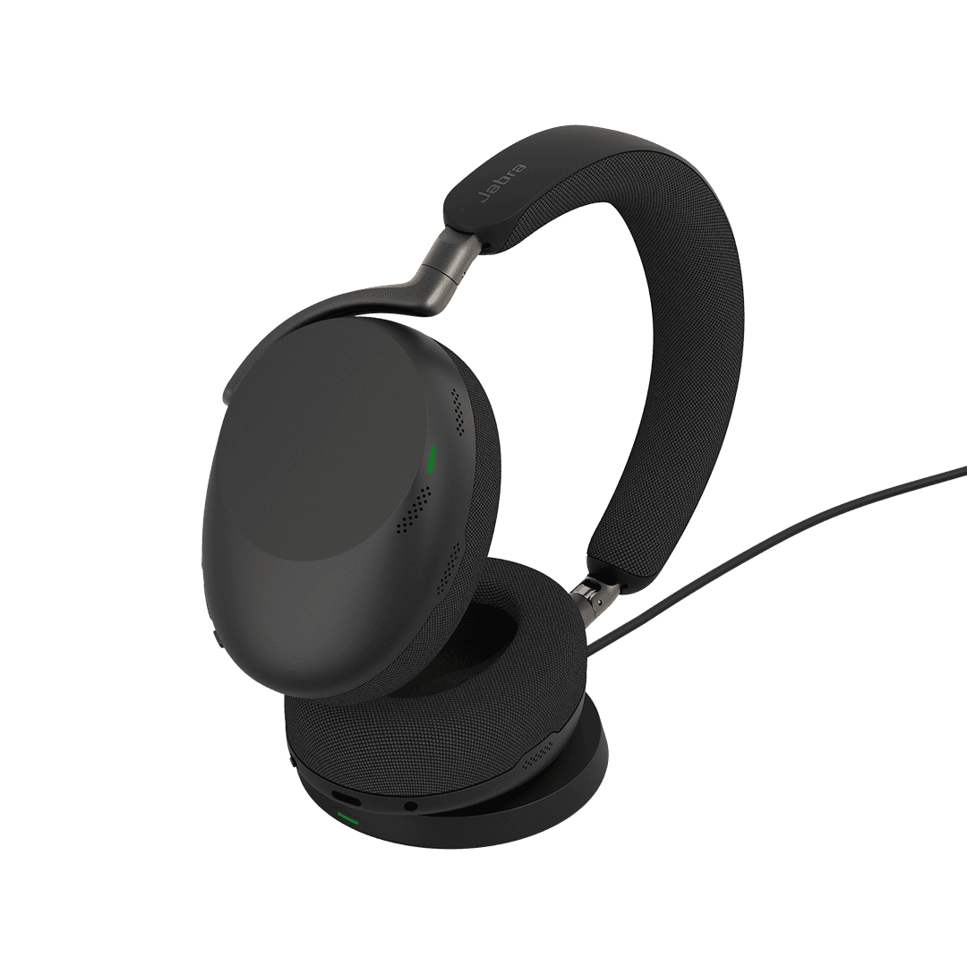 Evolve3 85 UC Link 390 USB-C Black with Wireless Charging pad thumbnail