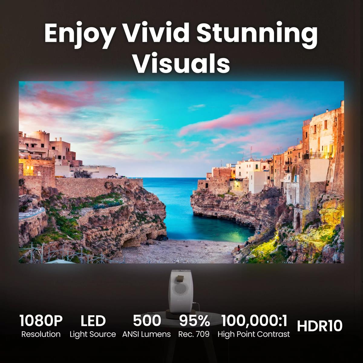 GV32 FHD LED PROJECTOR 500LM thumbnail