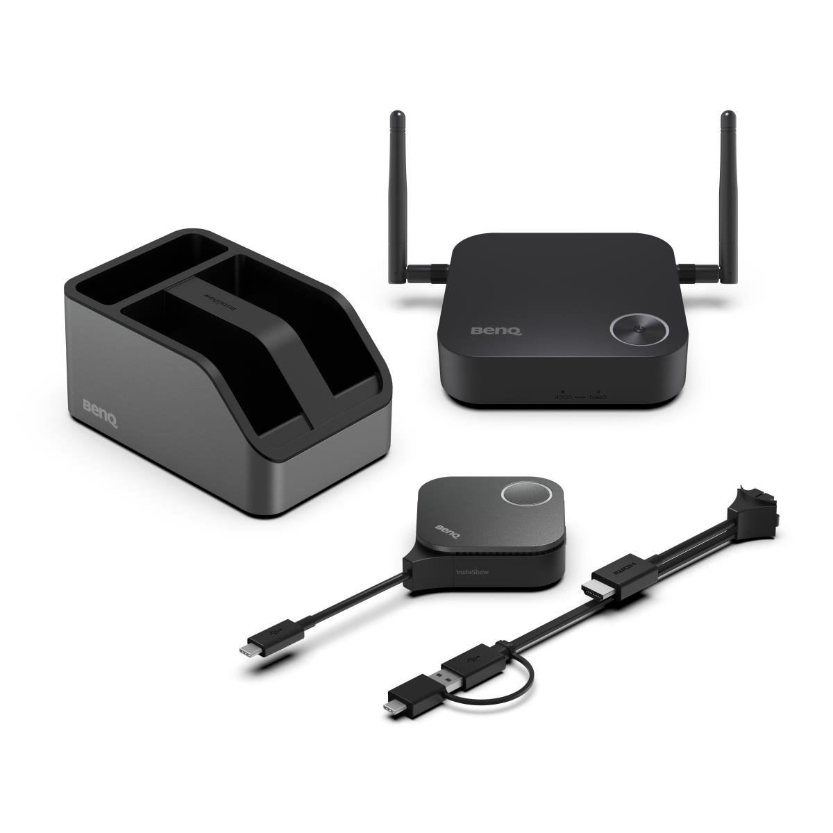 InstaShow WDC15 - For Huddle & Small Rooms - video conferencing kit (InstaShow button, InstaShow receiver) - black - TAA Compliant thumbnail