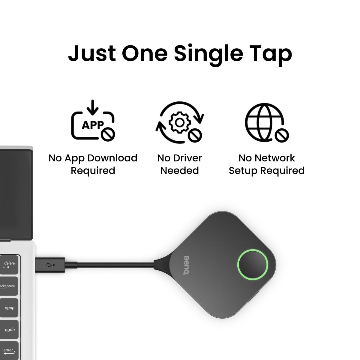 InstaShow WDC15 - For Huddle & Small Rooms - video conferencing kit (InstaShow button, InstaShow receiver) - black - TAA Compliant thumbnail