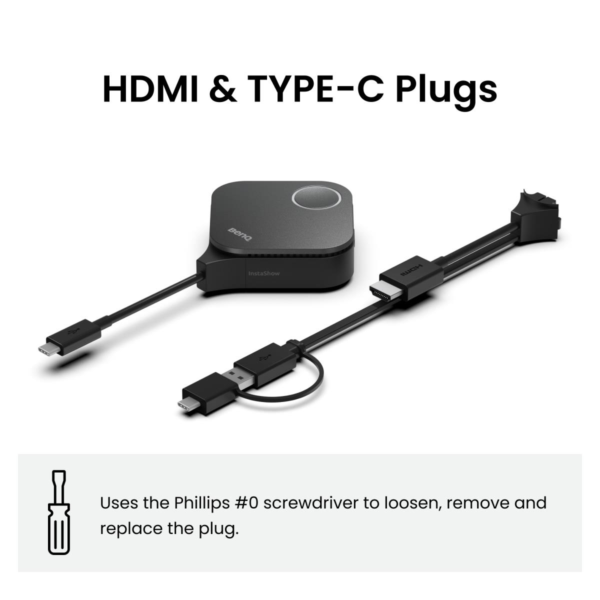 InstaShow WDC15 - For Huddle & Small Rooms - video conferencing kit (InstaShow button, InstaShow receiver) - black - TAA Compliant thumbnail