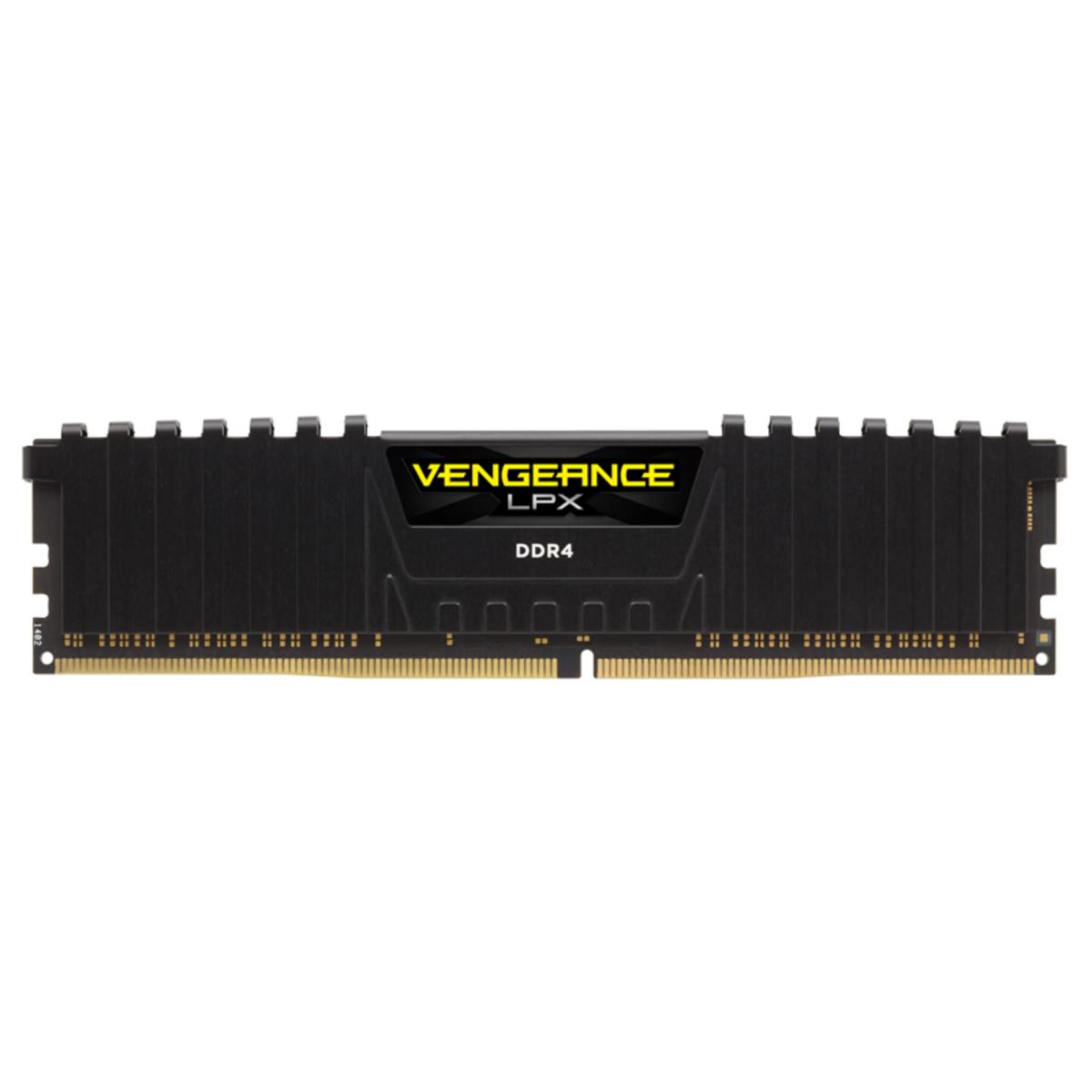 EU Product - DDR4   8GB PC 3000 CL16 CORSAIR VENGEANCE LPX Black retail thumbnail
