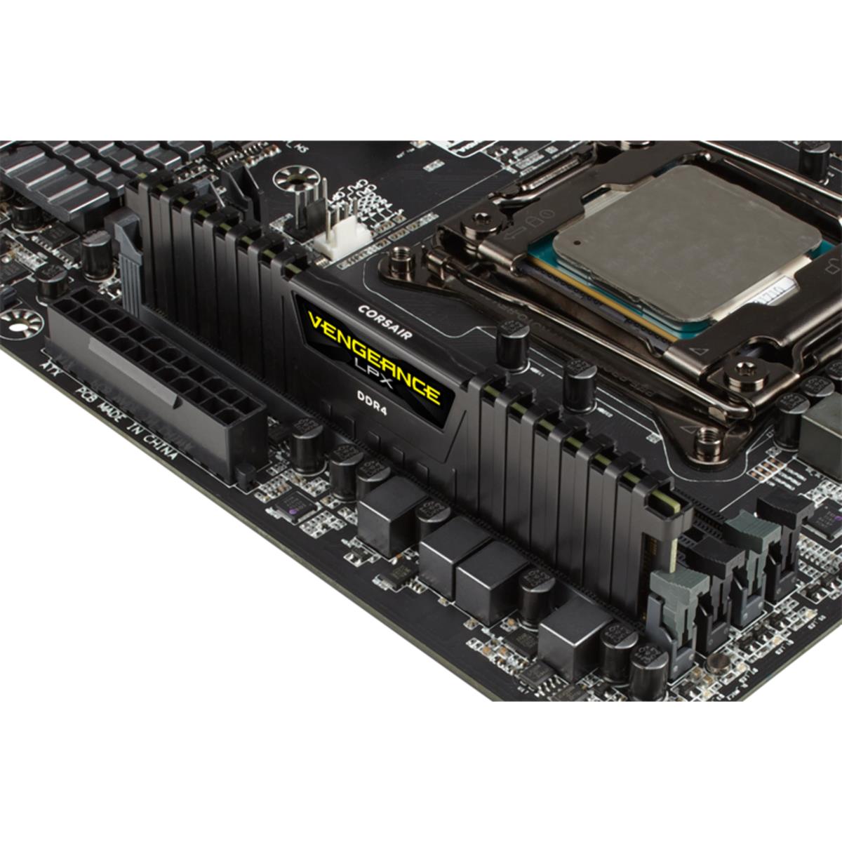 EU Product - DDR4   8GB PC 3000 CL16 CORSAIR VENGEANCE LPX Black retail thumbnail