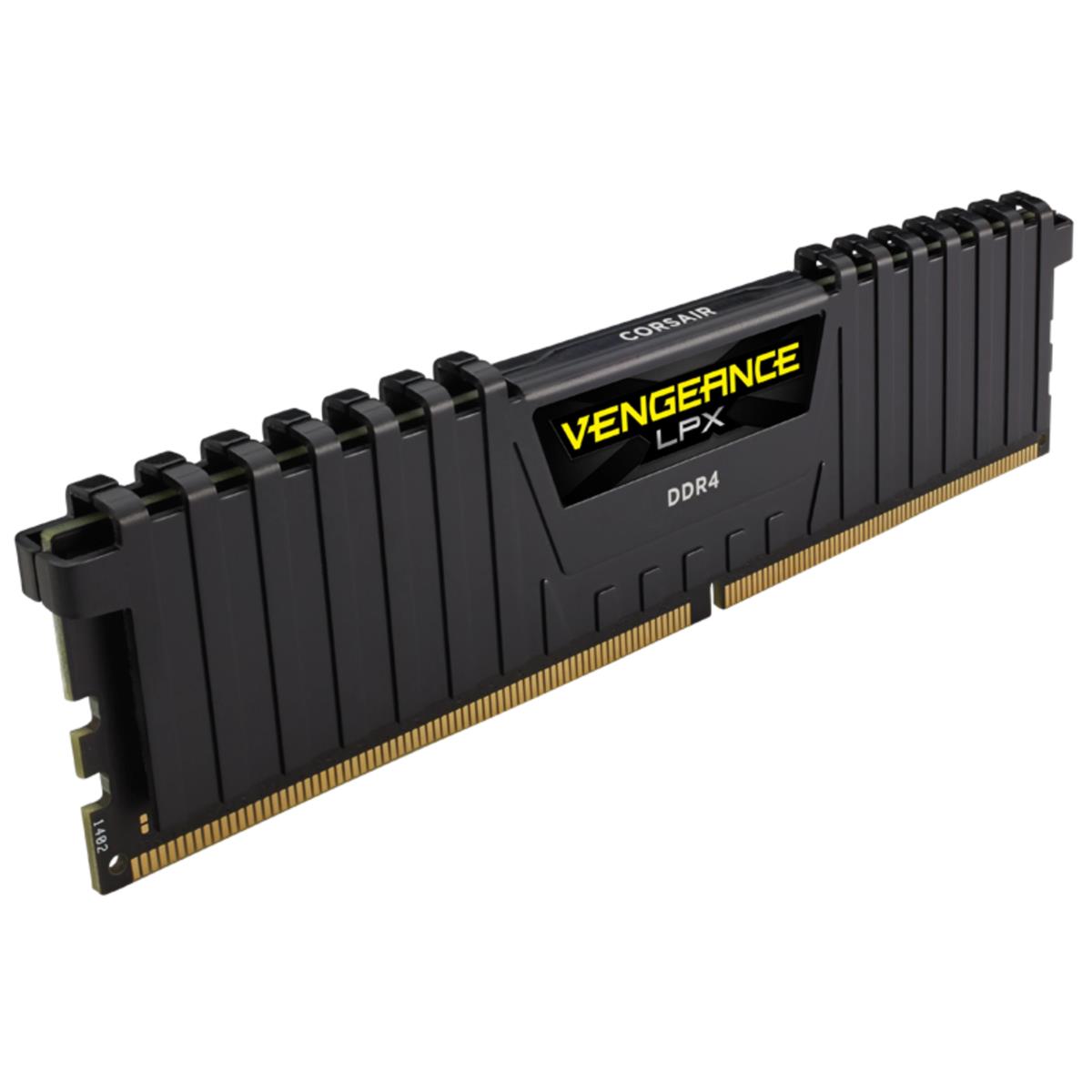 EU Product - DDR4   8GB PC 3000 CL16 CORSAIR VENGEANCE LPX Black retail thumbnail