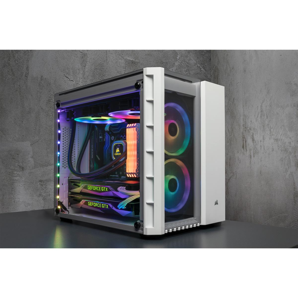 EU Product - Geh Micro ATX Crystal 280X RGB White (Tempered Gla thumbnail