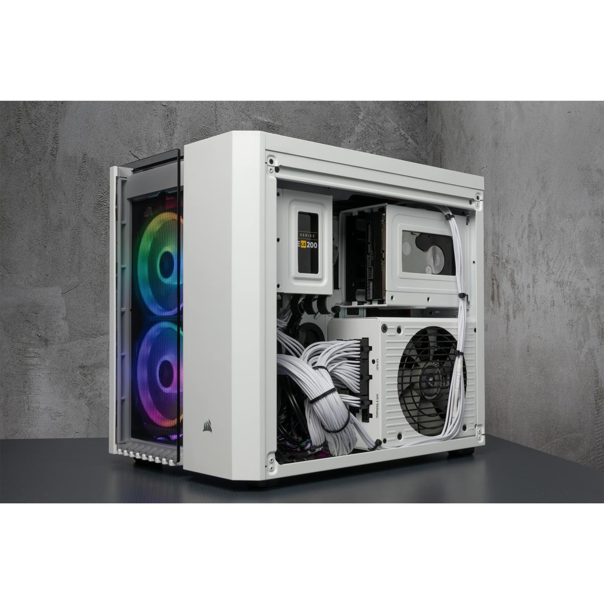 EU Product - Geh Micro ATX Crystal 280X RGB White (Tempered Gla thumbnail