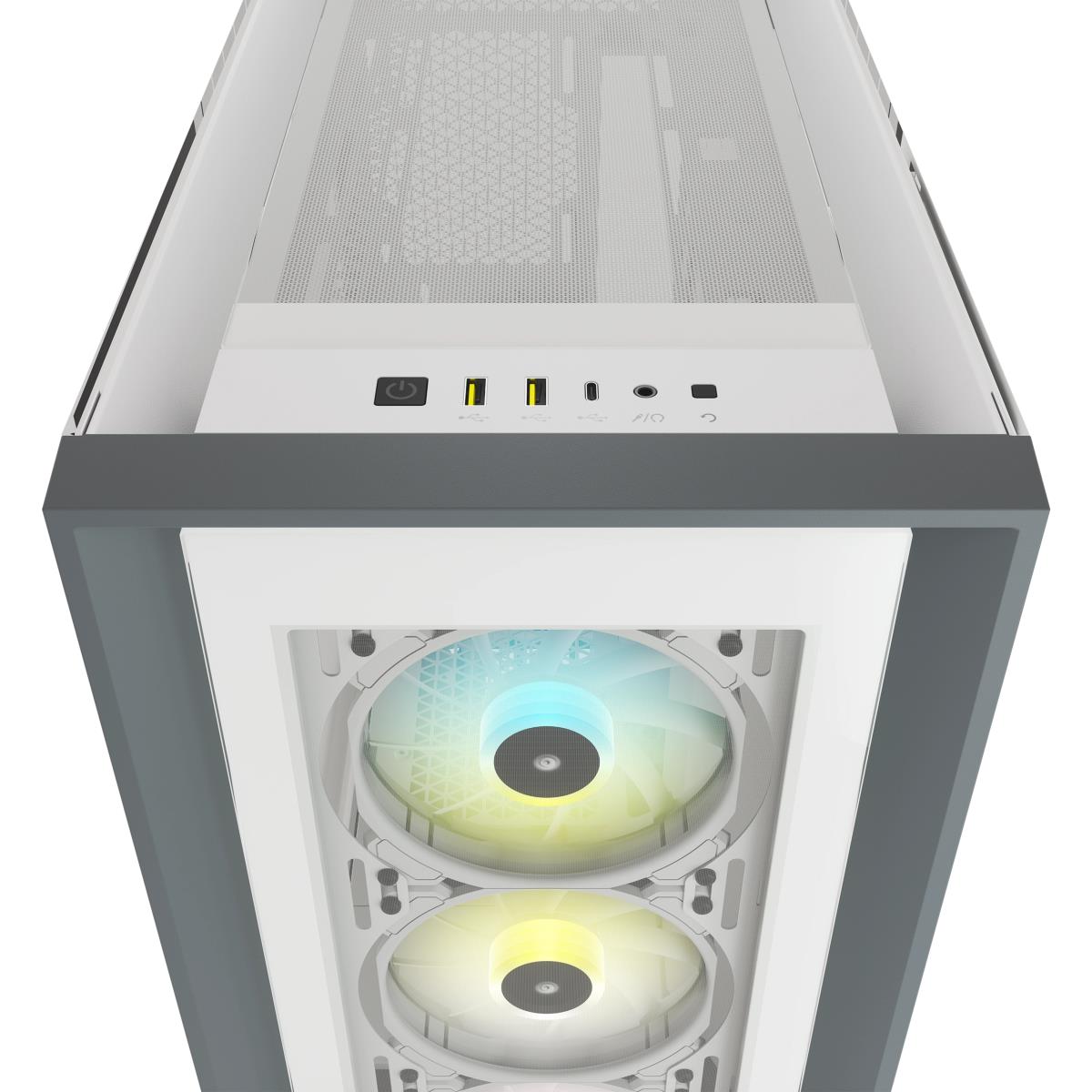 ICUE 5000X RGB WHITE MID CASE thumbnail