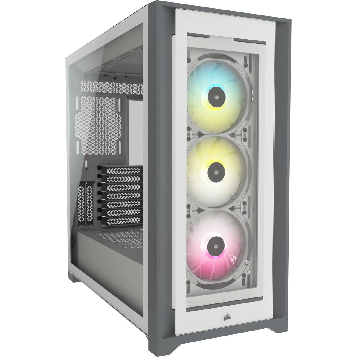 ICUE 5000X RGB WHITE MID CASE thumbnail