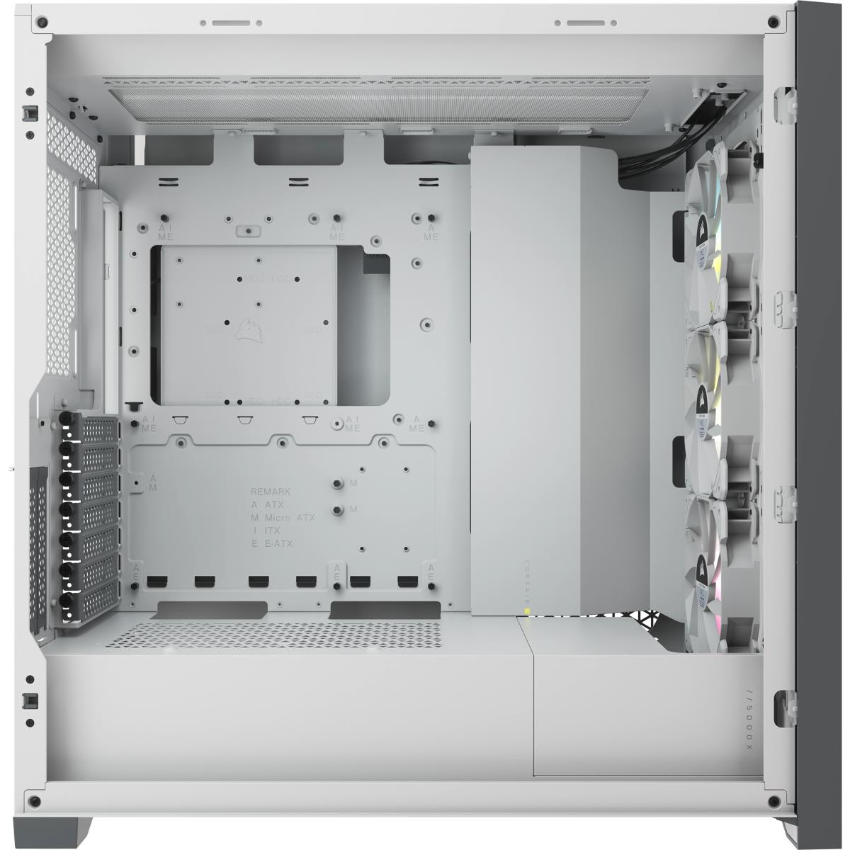 ICUE 5000X RGB WHITE MID CASE thumbnail