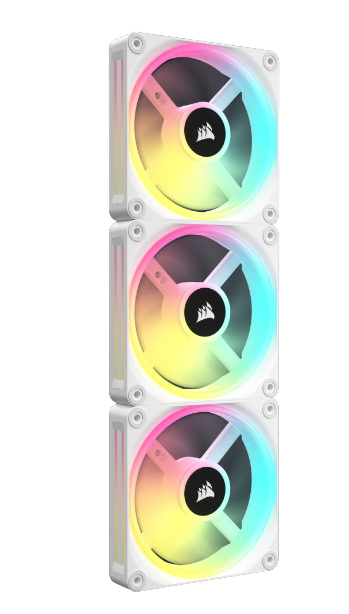 LINK QX120 12CM RGB FANS X3 WHITE thumbnail