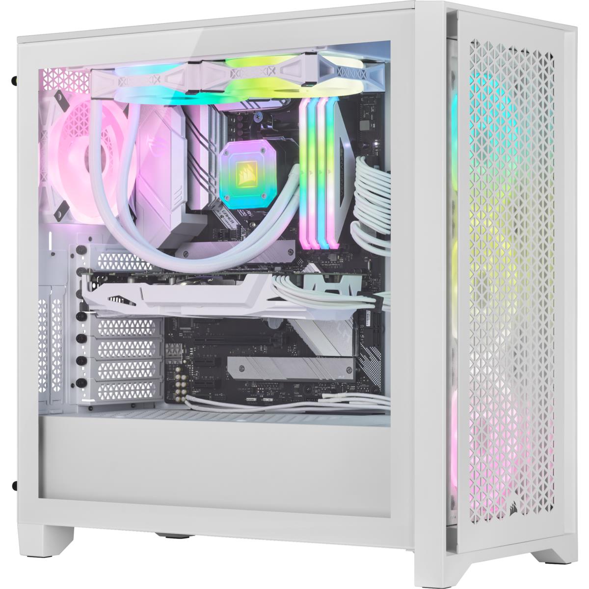 ICUE 4000D RGB WHITE MID CASE thumbnail
