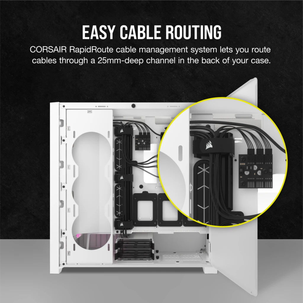 ICUE 5000D RGB WHITE MID CASE thumbnail