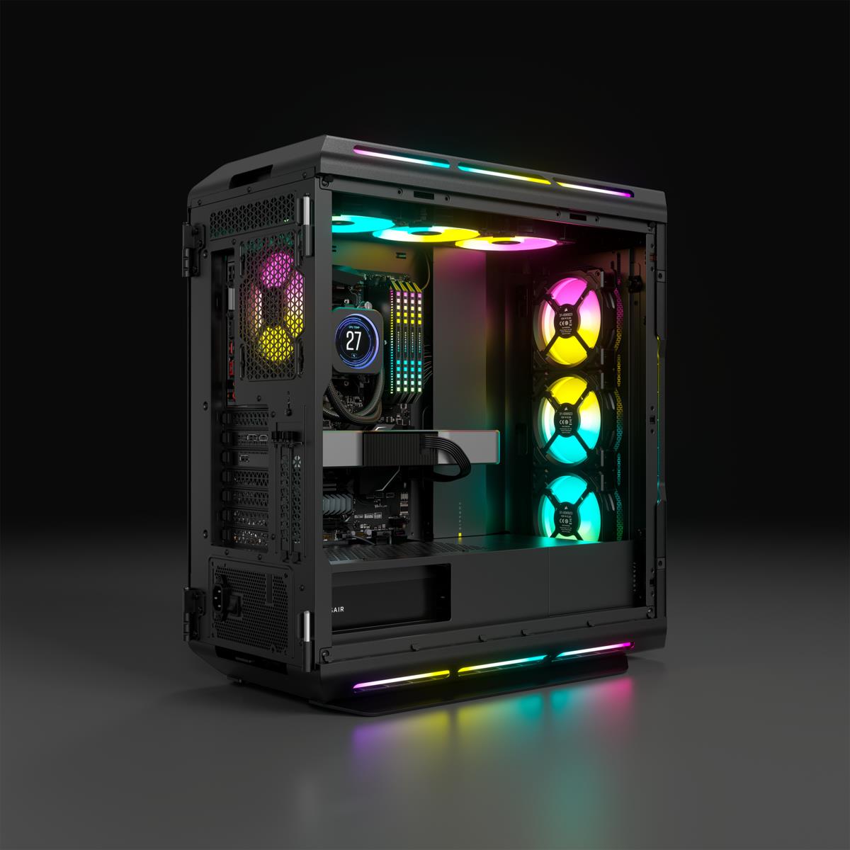 EU Product - Geh iCUE 5000T RGB (Tempered Glass) Black thumbnail