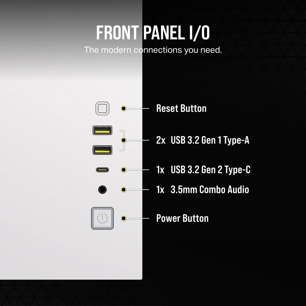 2500D AIRFLOW DUAL CHAMBER CASE WHTE thumbnail