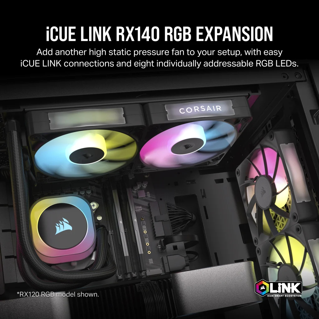 EU Product - L�fter iCUE Link RX140 RGB  140*140*25 Single thumbnail