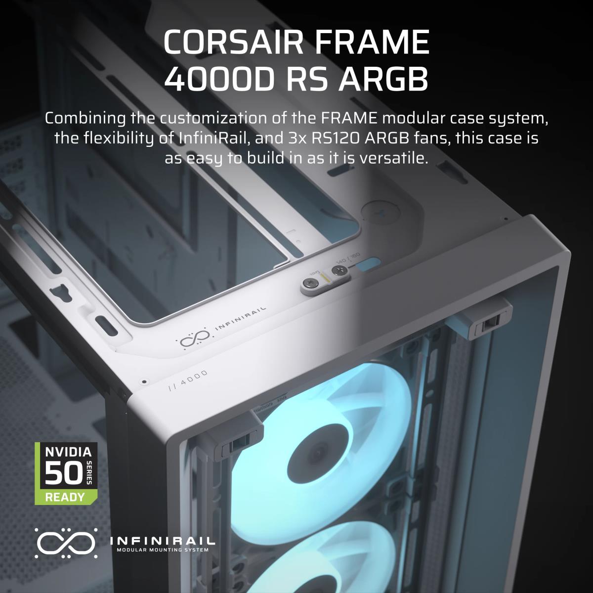 FRAME 4000D RS ARGB CASE E-ATX WHITE thumbnail