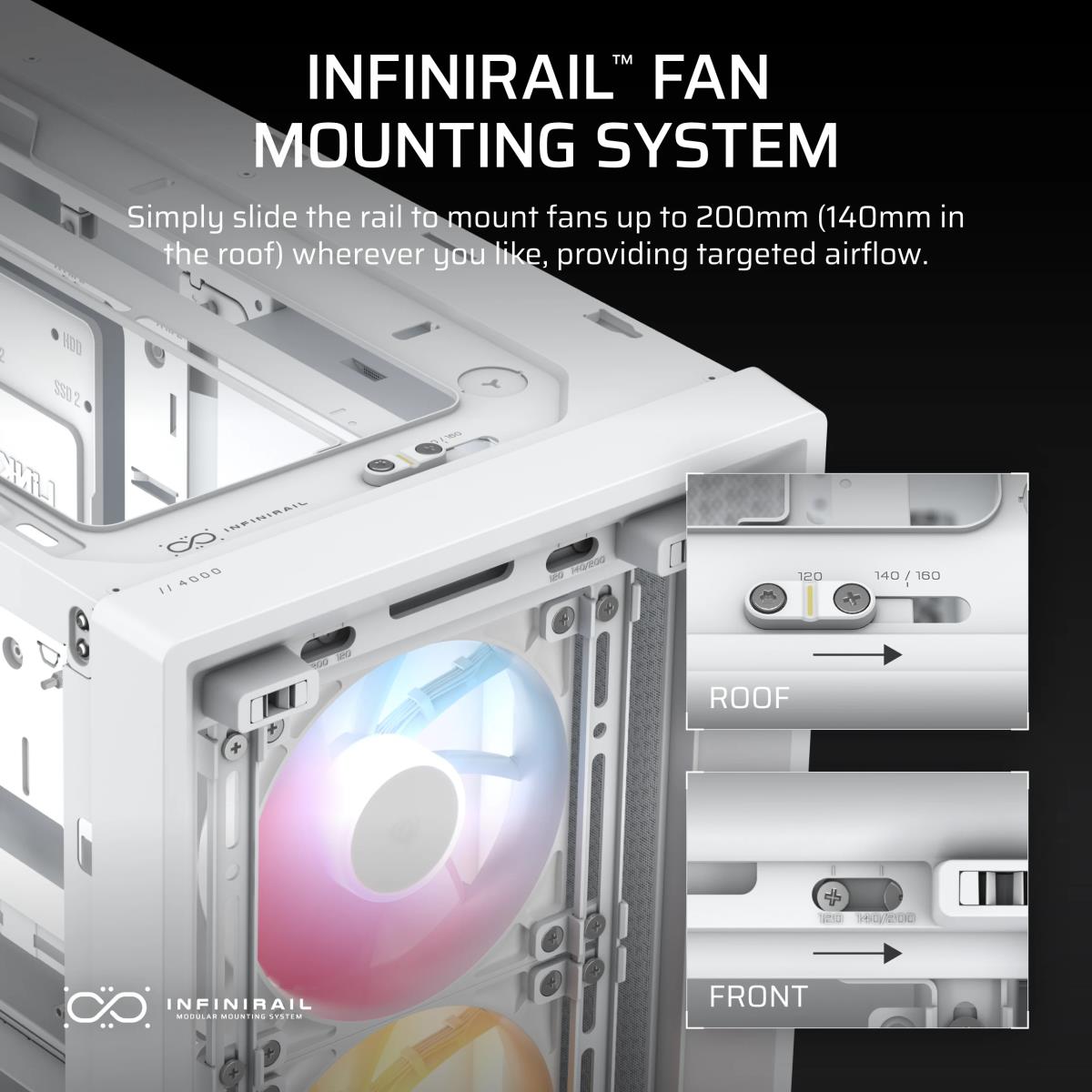FRAME 4000D RS ARGB CASE E-ATX WHITE thumbnail